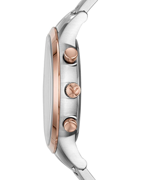 Emporio Armani Emporio Armani AR80025,  италия мужские часы на браслете сталь с ip покрытием боковой вид