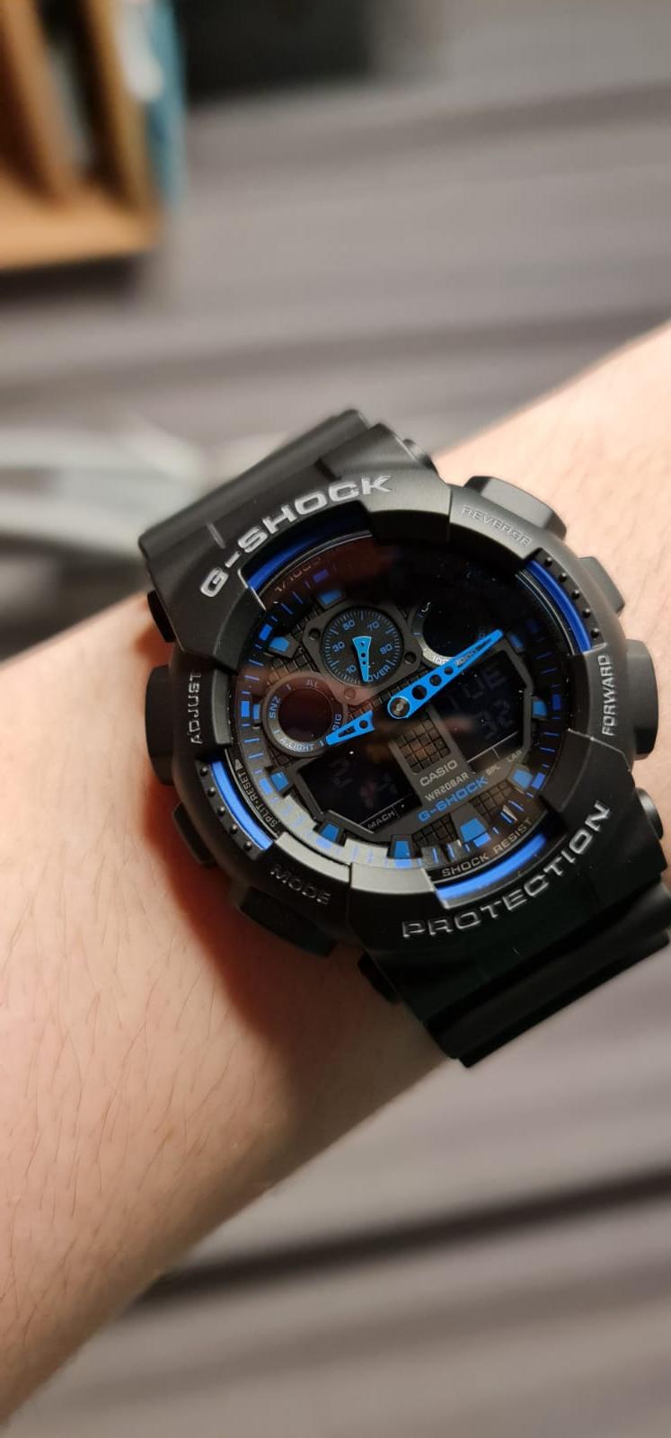 Часы Casio G-Shock GA-100-1A2DR купить в Оренбурге по цене 17962 RUB:  описание, характеристики