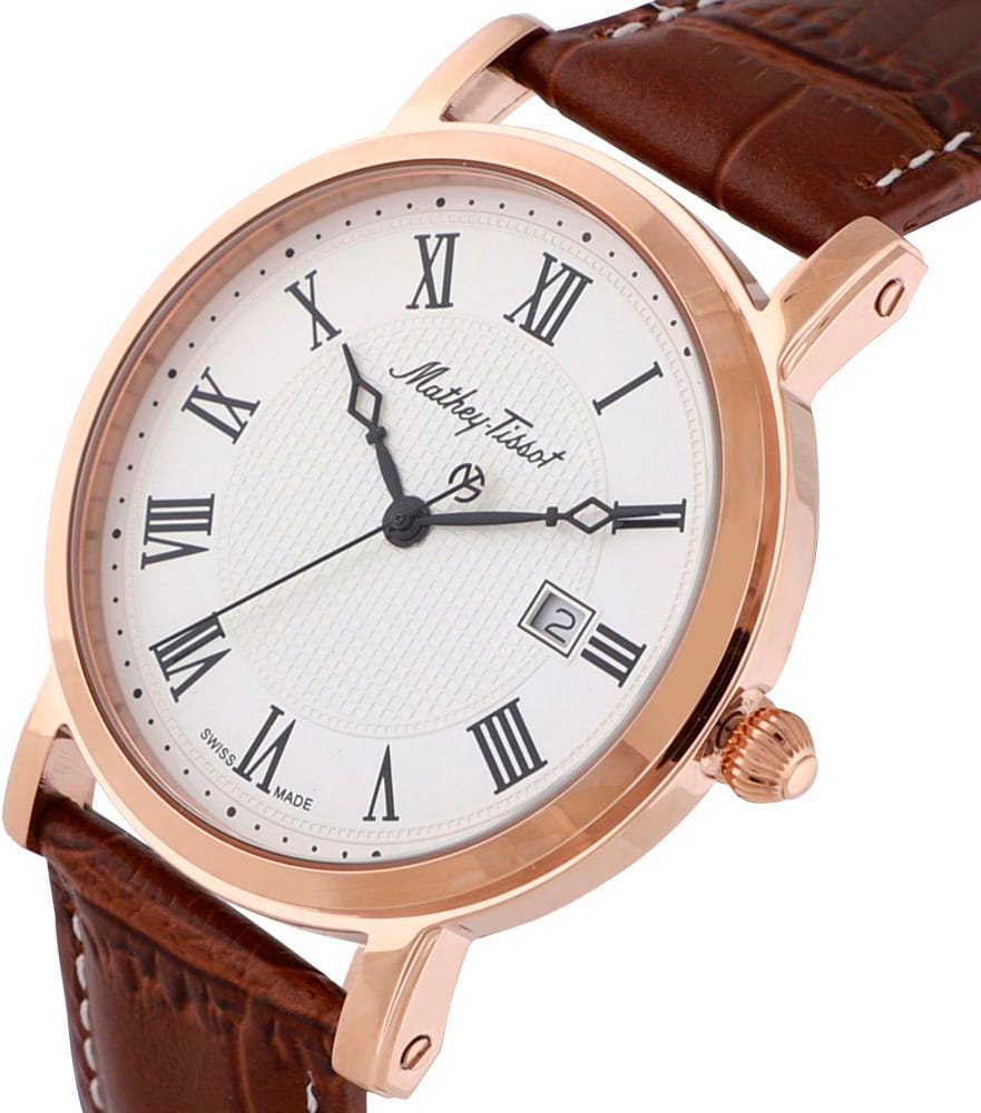 Mathey-Tissot Mathey-Tissot City Leather HB611251PBR , наручные мужские часы фото под углом