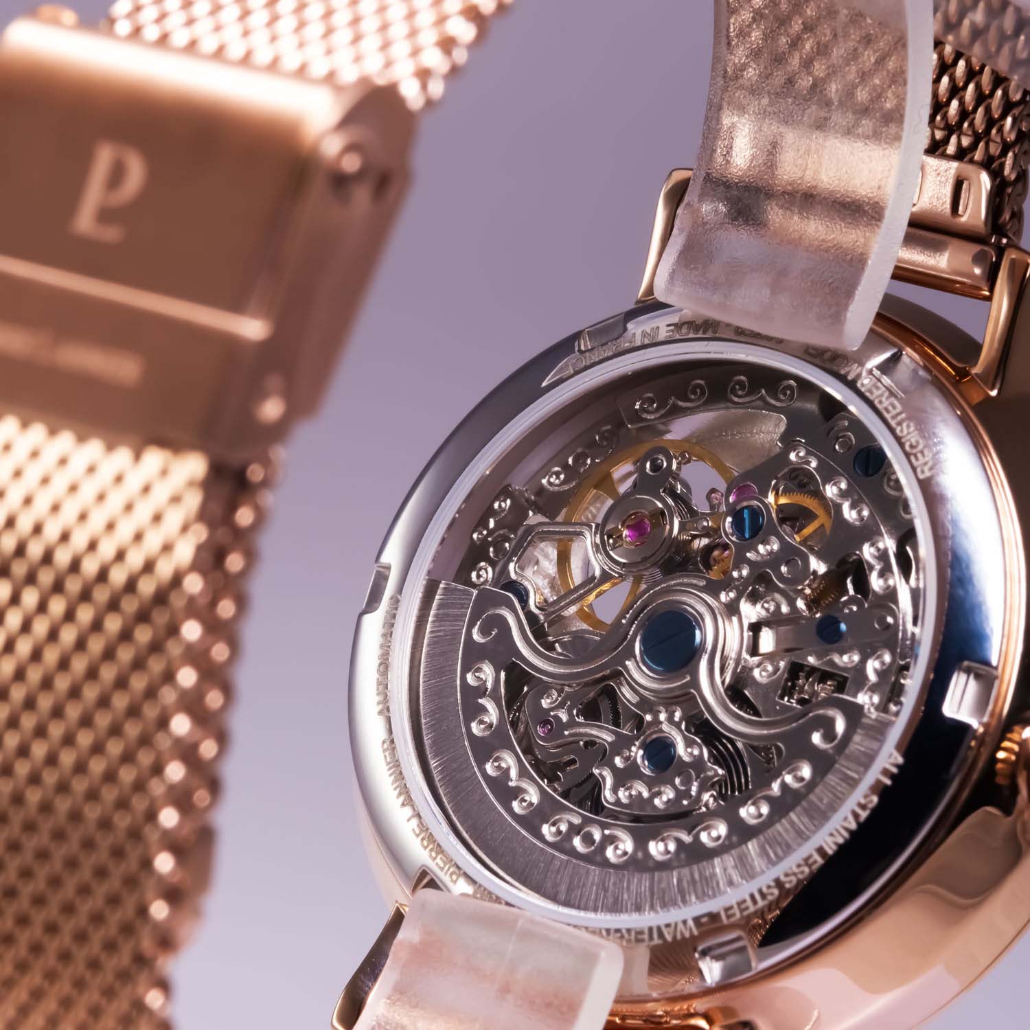 Pierre Lannier Pierre Lannier Automatic 307F928  - задняя крышка металл сталь корпуса, франция часы