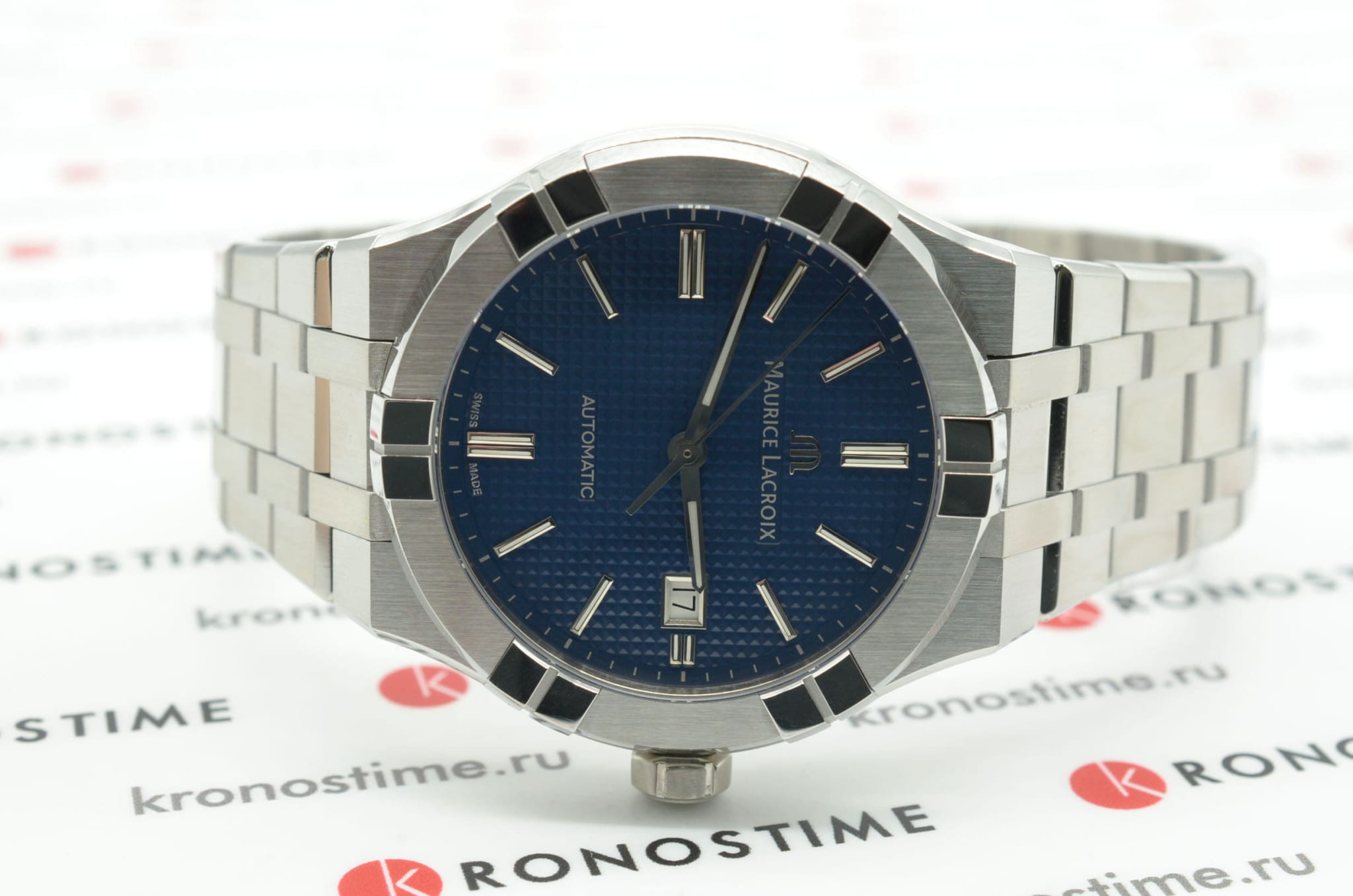 Maurice Lacroix Maurice Lacroix Aikon Automatic AI6008-SS002-430-2 мужские часы синий циферблат на запястье