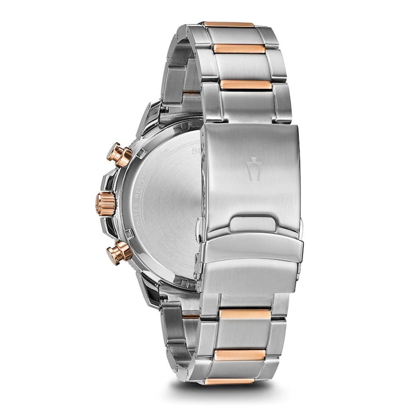 Bulova Bulova Marine Star 98B301,  сша мужские часы на браслете нержавеющая сталь с ip-покрытием боковой вид