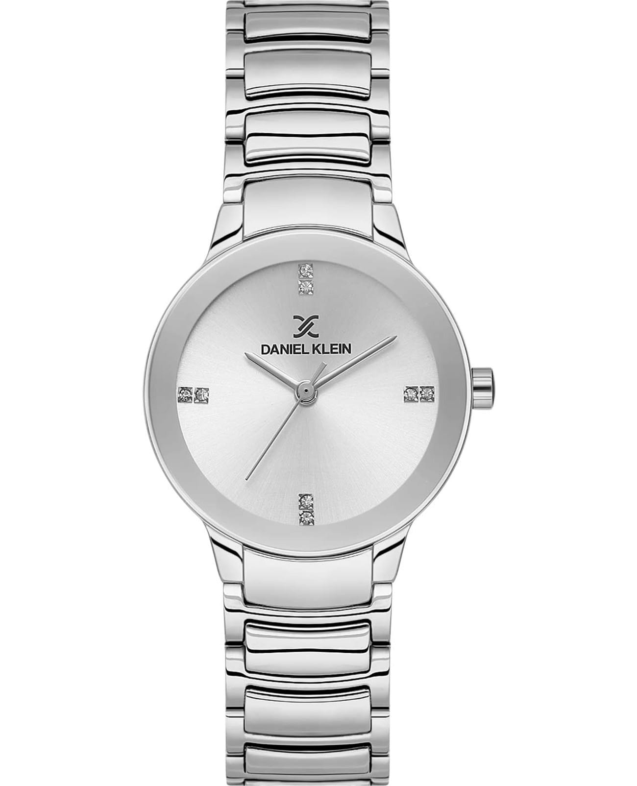 Daniel Klein Daniel Klein Premium DK.1.13722-1  DK.1.13722-1 кварцевые женские часы серебристый циферблат, браслет нержавеющая сталь — вид спереди