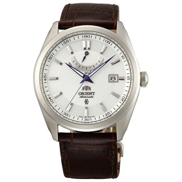 Orient Orient FD0F003W (FFD0F003W)  FFD0F003W  мужские часы  циферблат, браслет кожаный — вид спереди
