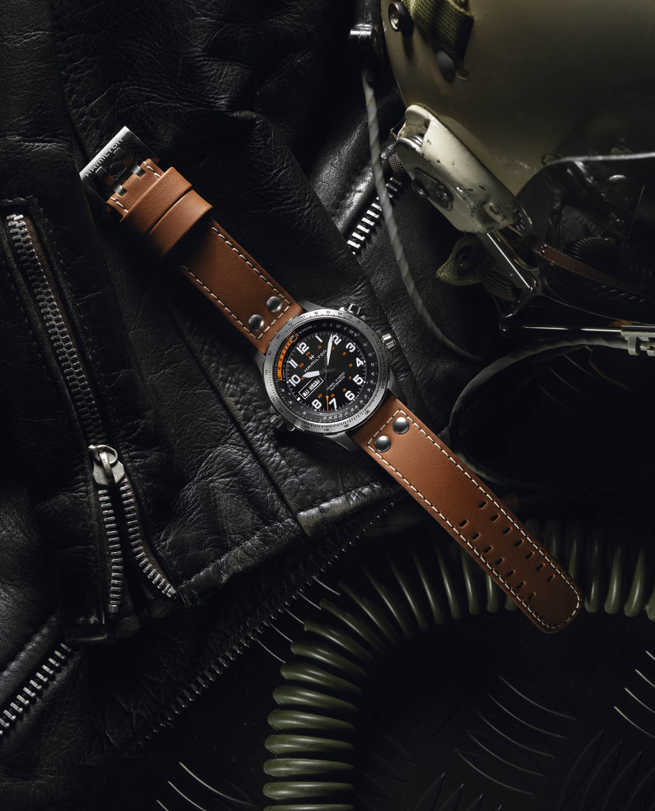 Hamilton Hamilton Khaki Aviation X Wind Day Date Auto H77755133 механические часы с аксессуарами мужские часы модель H77755133