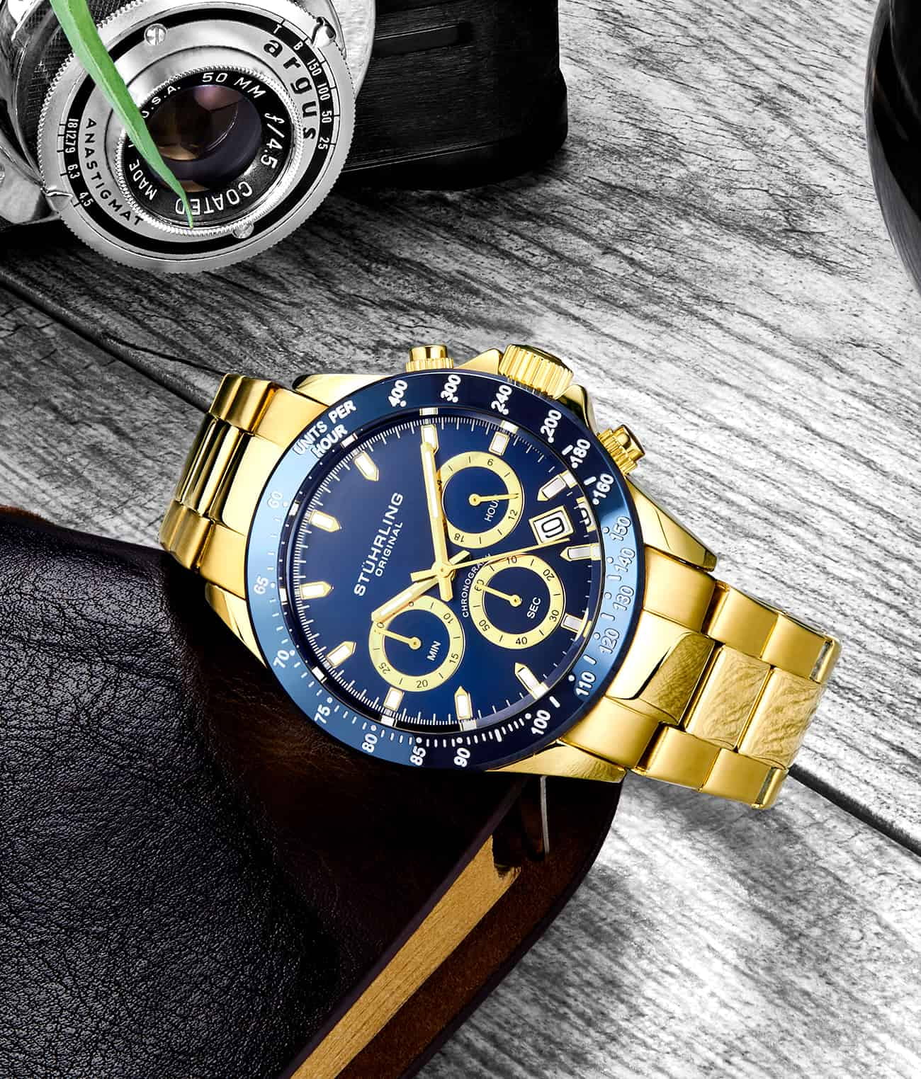 Stuhrling Stuhrling Monaco 3960.4 , наручные мужские часы фото под углом