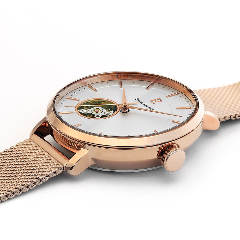 Pierre Lannier Pierre Lannier Automatic 307F928,  франция женские часы на браслете нержавеющая сталь с ip-покрытием боковой вид