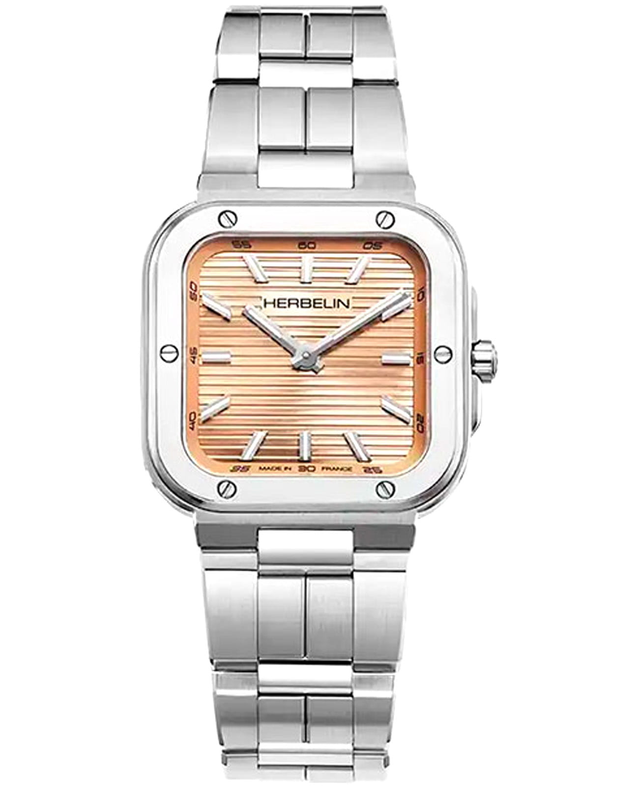 Herbelin Herbelin Cap Camarat 17546B18  17546B18 кварцевые женские часы бежевый циферблат, браслет нержавеющая сталь — вид спереди