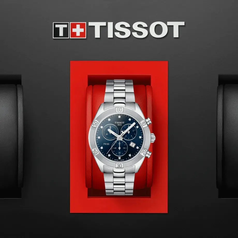 Часы Tissot PR 100 Sport Chic Chronograph T1019171104600 купить в Оренбурге  по цене 88672 RUB: описание, характеристики