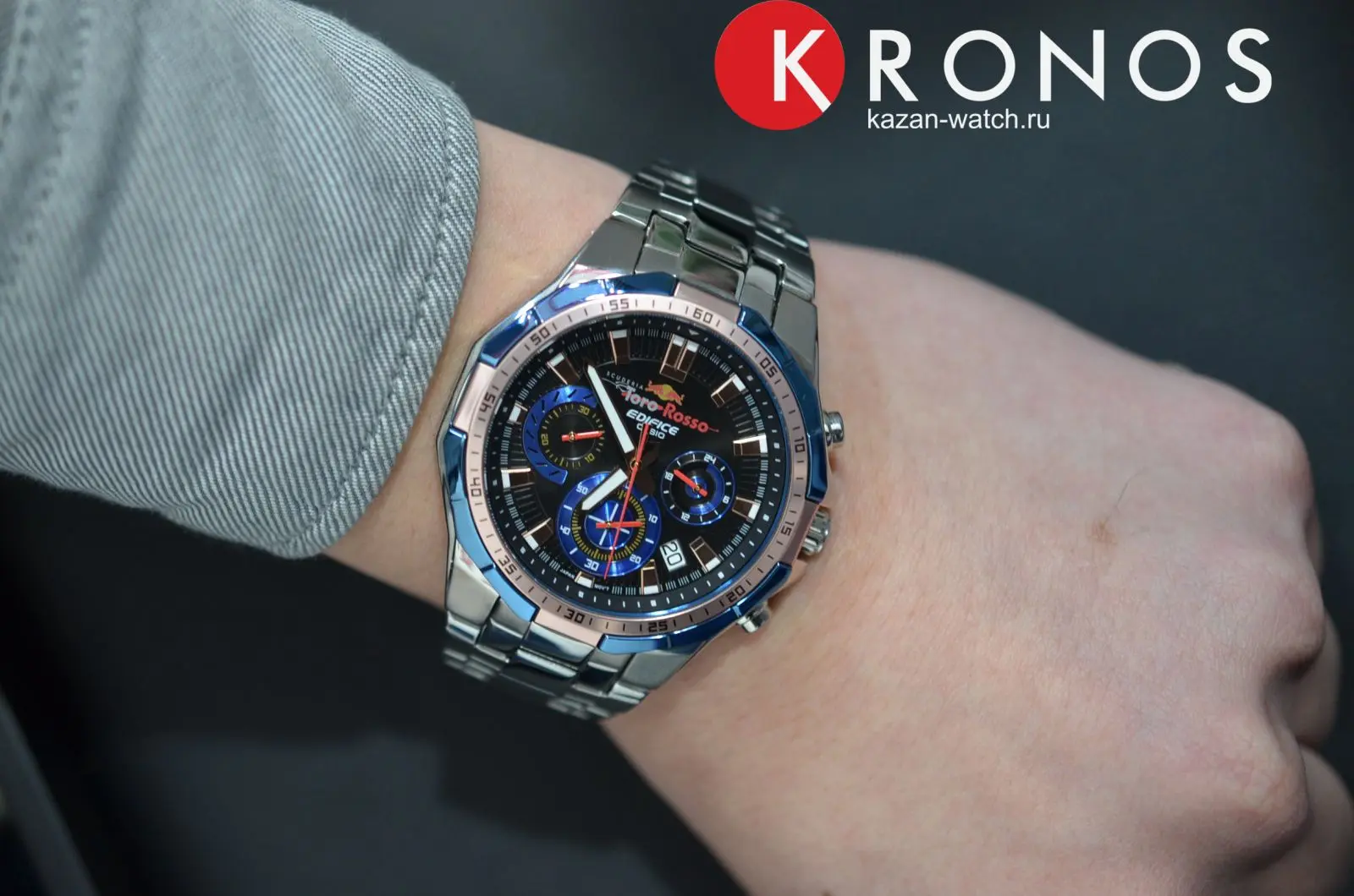 Часы Casio Edifice Torro Rosso EFR-554TR-2A купить в Оренбурге по цене  25376 RUB: описание, характеристики