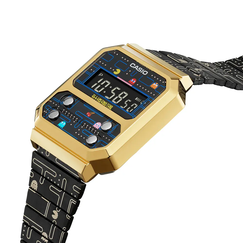 Часы Casio Vintage Pac Man Limited Edition A100WEPC-1B купить в Оренбурге  по цене 18360 RUB: описание, характеристики