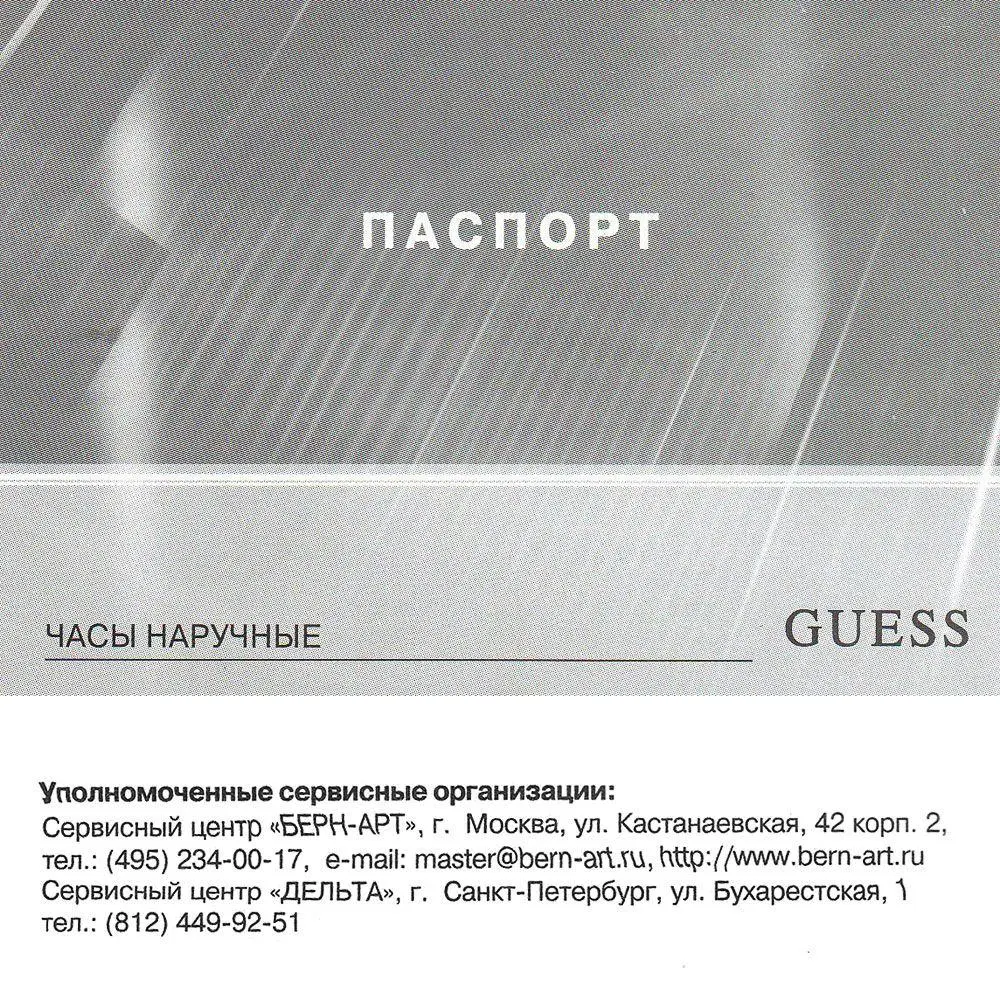 Часы Guess W0862G1 купить в Оренбурге по цене 11962 RUB: описание,  характеристики