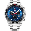 Swiss Military by Chrono Swiss Military by Chrono Sports SM34093.02  SM34093.02 кварцевые мужские часы синий циферблат, браслет нержавеющая сталь — вид спереди