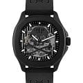 Philipp Plein Philipp Plein Plein Philipp PWRAA0923  PWRAA0923 механические мужские часы черный циферблат, браслет силикон — вид спереди