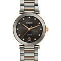 Rado Rado LaCoupole Diamonds R22241703  R22241703 кварцевые женские часы черный циферблат, браслет высокотехнологичная керамика + нержавеющая сталь с pvd покрытием — вид спереди