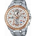 Casio Casio Edifice EFR-550D-7A EFR EFR-550D-7A кварцевые мужские часы белый циферблат, браслет нержавеющая сталь — вид спереди