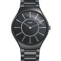 Rado Rado True Thinline R27741162  R27741162 кварцевые женские часы черный циферблат, браслет высокотехнологичная плазменная керамика — вид спереди