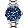 TAG Heuer TAG Heuer Aquaracer WAY131L.BA0748  WAY131L.BA0748 кварцевые женские часы синий циферблат, браслет нержавеющая сталь — вид спереди