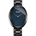 Rado Rado Esenza R53094732  R53094732 кварцевые женские часы черный циферблат, браслет высокотехнологичная керамика — вид спереди