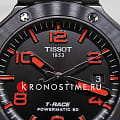 Tissot Tissot T-Race Powermatic 80 T141.807.37.057.00 механические мужские часы часы крупный план черный циферблата