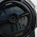Casio Casio Collection AE-1100W-1AVSDF (AE-1100W-1A), illuminator япония мужские часы на браслете пластик боковой вид
