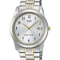 Casio Casio MTP-1141G-7B  MTP-1141G-7B кварцевые мужские часы серебристый циферблат, браслет сталь с ip покрытием — вид спереди