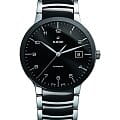 Rado Rado Centrix Automatic R30941162 Automatic R30941162 механические мужские часы черный циферблат, браслет сталь + высокотехнологичная керамика — вид спереди