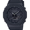 Casio Casio G-Shock GA-2100-1A1NDR (GA-2100-1A1) GA-2100 GA-2100-1A1 электронные мужские часы черный циферблат, браслет пластик — вид спереди