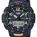 Casio Casio Pro Trek PRT-B50-1DR (PRT-B50-1) PRT PRT-B50-1 кварцевые мужские часы черный циферблат, браслет пластик — вид спереди