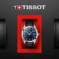 Tissot Tissot Gentleman T127.410.16.041.01 кварцевые мужские часы часы крупный план синий циферблата