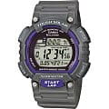 Casio Casio Illuminator STL-S100H-8A  STL-S100H-8A кварцевые мужские часы  серый циферблат, браслет пластик — вид спереди