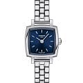 Tissot Tissot Lovely Square T058.109.11.041.01 Lovely T0581091104101 кварцевые женские часы синий циферблат, браслет нержавеющая сталь — вид спереди