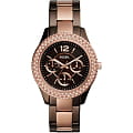 Fossil Fossil Carlie  ES4079  ES4079 кварцевые женские часы коричневый циферблат, браслет  — вид спереди