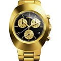 Rado Rado New Original Chronograph R12949153  R12949153 кварцевые мужские часы черный циферблат, браслет нержавеющая сталь с pvd-покрытием — вид спереди