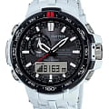 Casio Casio Pro Trek PRW-6000SC-7 PRW PRW-6000SC-7 кварцевые мужские часы черный циферблат, браслет силикон — вид спереди