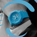 Casio Casio G-Shock GA-2100-2A2DR (GA-2100-2A2), g-shock япония мужские часы на браслете пластик боковой вид