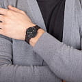 Obaku Obaku Toft Charcoal V181GDBBMB  наручные мужские часы фото под углом.