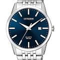 Citizen Citizen Basic BI5000-87L  BI5000-87L кварцевые мужские часы  синий циферблат, браслет нержавеющая сталь — вид спереди