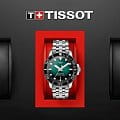 Tissot Tissot Seastar 1000 Powermatic 80 T120.407.11.091.01 мужские часы зеленый циферблат на запястье