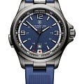 Victorinox Victorinox 241707  241707 кварцевые мужские часы синий циферблат, браслет каучук — вид спереди
