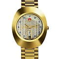 Rado Rado The Original Automatic R12413313 Automatic R12413313 механические мужские часы золотой циферблат, браслет нержавеющая сталь с pvd-покрытием — вид спереди
