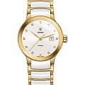 Rado Rado Centrix Automatic Diamonds R30080752 Automatic R30080752 механические женские часы белый циферблат, браслет сталь + pvd + керамика — вид спереди