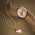 Оригинальные часы Fossil Fossil Carlie ES5314SET кварцевые калибр механизма  общий вид