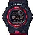 Casio Casio G-Shock GBD-800-1 G-SQUAD GBD-800-1ER электронные мужские часы красный циферблат, браслет пластик — вид спереди
