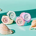 Casio Casio Baby-G BGA-280-3A кварцевые женские часы часы крупный план зеленый циферблата