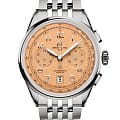 Breitling Breitling Premier B01 Chronograph 42 AB0145331K1A1  AB0145331K1A1 механические мужские часы оранжевый циферблат, браслет нержавеющая сталь — вид спереди
