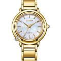 Citizen Citizen Citizen L EM1092-64D  EM1092-64D кварцевые женские часы  перламутровый циферблат, браслет нержавеющая сталь с ip-покрытием — вид спереди