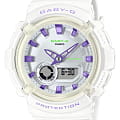 Casio Casio Baby-G BGA-280DN-7ADR (BGA-280DN-7A)  BGA-280DN-7ADR кварцевые женские часы серебристый циферблат, браслет пластик — вид спереди