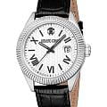 Roberto Cavalli Roberto Cavalli Uomo Classico III RC5G113L0015  RC5G113L0015 кварцевые мужские часы серебристый циферблат, браслет кожаный — вид спереди