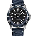 Mido Mido Ocean Star GMT M026.629.17.051.00  M0266291705100 механические мужские часы черный циферблат, браслет тканевый — вид спереди